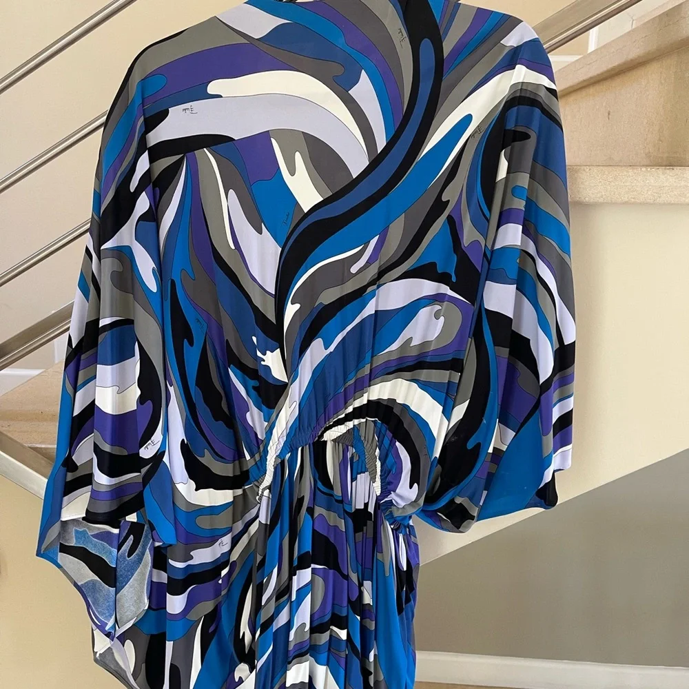 Vintage Emilio Pucci Multicolor Patterned Dress/Top - Picture 7 of 12